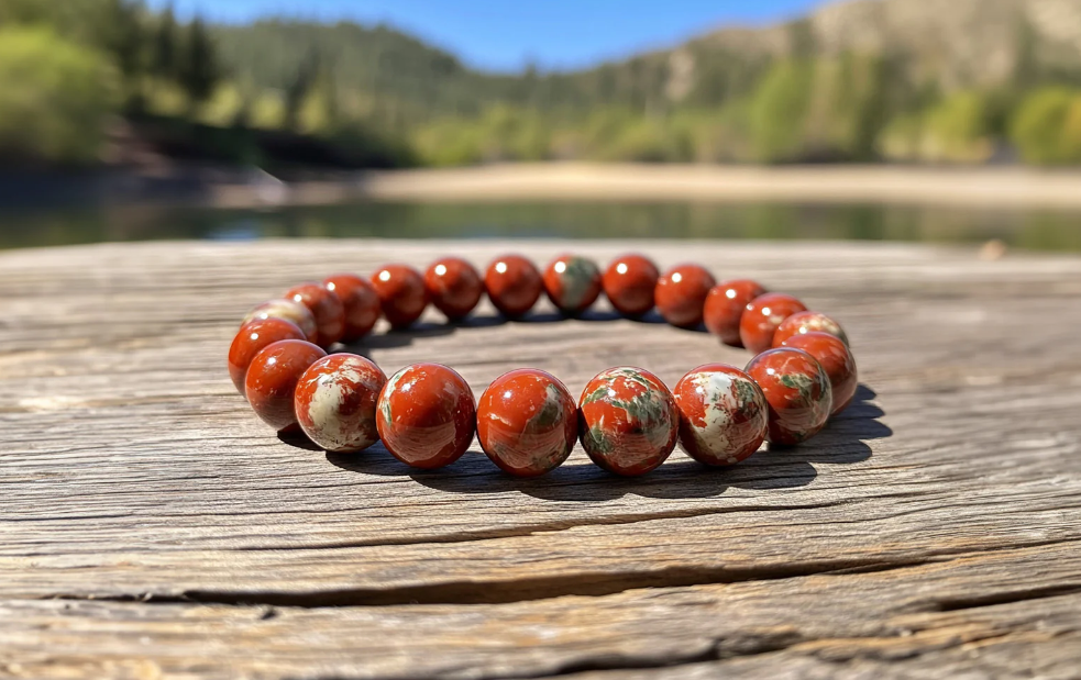 red jasper bracelet